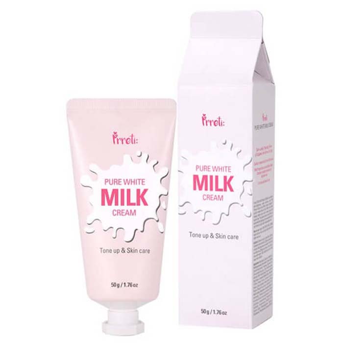 کرم روشن کننده شیر پرتی مدل Prreti pure white milk cream حجم ۵۰ میل