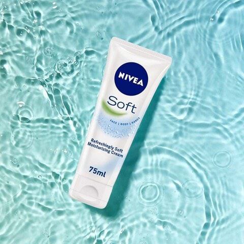 کرم ابرسان نیوآ سافت مدل Nivea Soft moisturizing cream حجم 75 میل