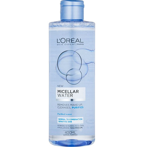میسلار واتر پوست مختلط و چرب و نرمال لورال (اصل) (ابی) مدل L'Oréal - MICELLAR WATER - Normal to combination skin - 200 ml حجم 200 میل