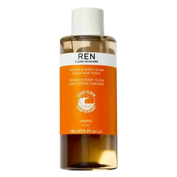تونر لایه بردار AHA و روشن کننده پوست رن (اصل) مدل Ren Clean Skincare Ready Steady Glow Daily AHA Tonic 100ml حجم 100 میل