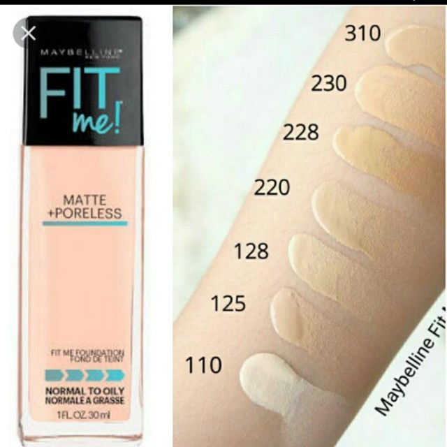 کرم پودر مات می میبلین (اصل) شماره ۲۲۰ نچرال بژ MAYBELLINE FIT ME FOUNDATION 220 natural beige