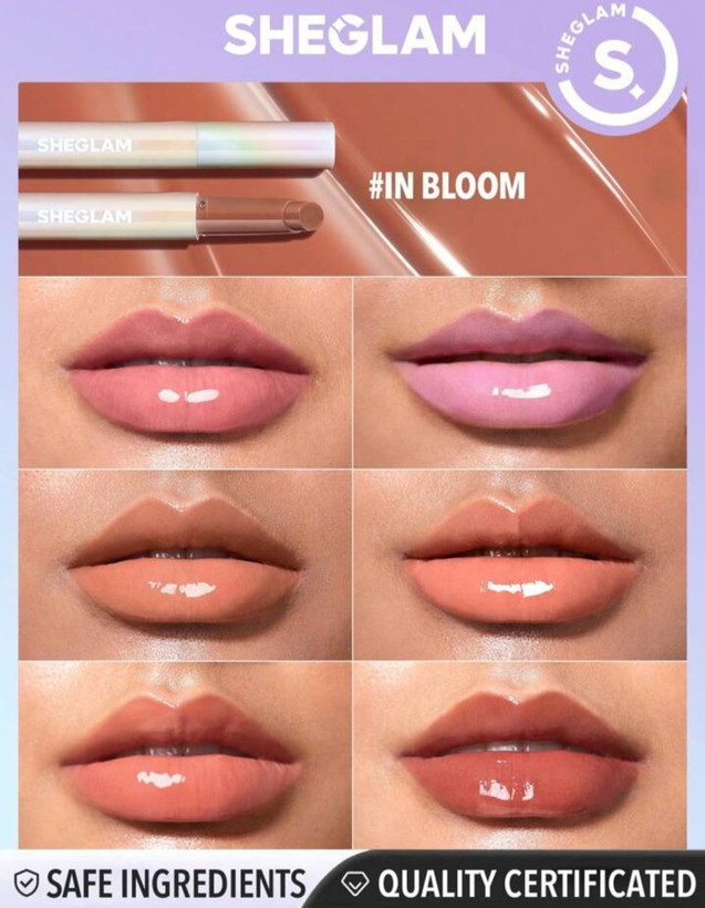 بالم لب رنگی پلامپر شیگلم (اصل) حجم دهنده و براق کننده لب ( لیپ پلامپر شیگلم ) sheglam Perfect Shine Lip Plumper