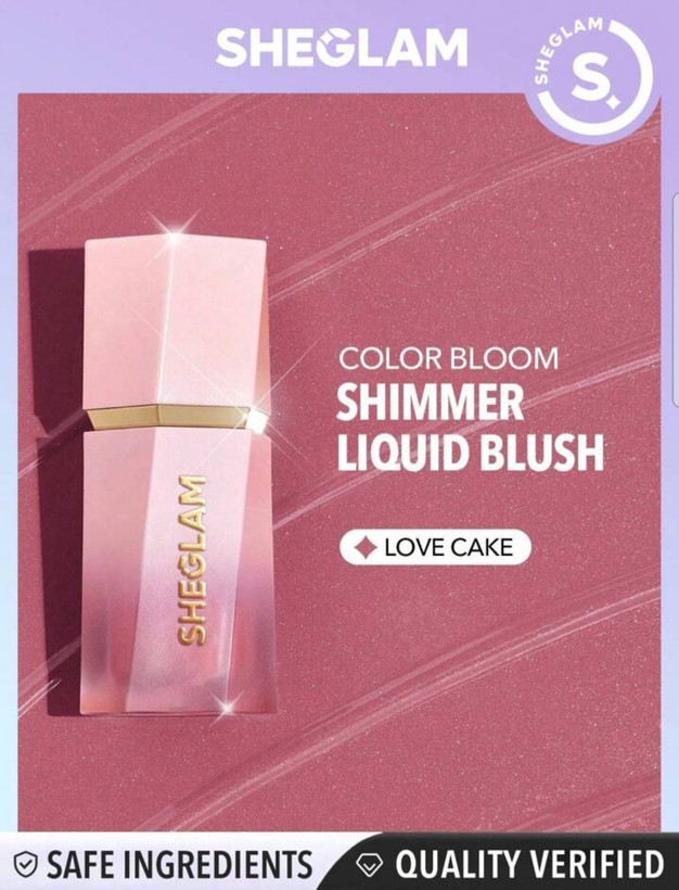 رژگونه مایع شیمردار شیگلم (اصل) مدل SHEGLAM Color Bloom Dayglow Liquid Blush Shimmer Finish