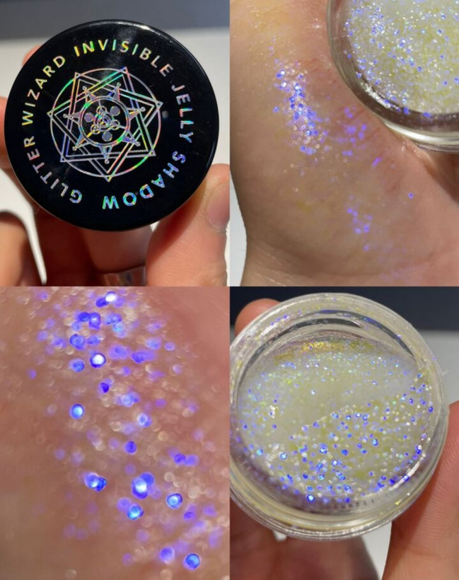سایه چشم ژلی گلیتری شیگلم ( ژل نامرئی ) از سری هری پاتر (اصل) مدل Glitter Wizard رنگ PurpleSheglam Glitter Wizard Eye Shadow Purple