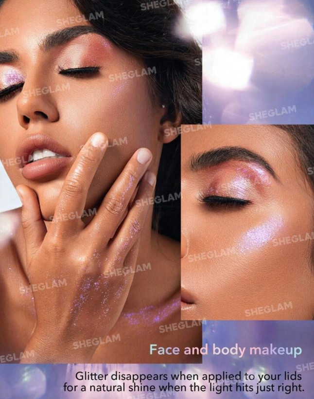 سایه چشم ژلی گلیتری شیگلم ( ژل نامرئی ) از سری هری پاتر (اصل) مدل Glitter Wizard رنگ PurpleSheglam Glitter Wizard Eye Shadow Purple