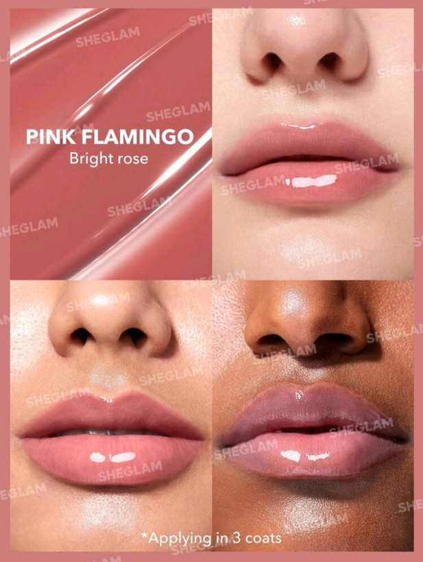 بالم لب رنگی پلامپر شیگلم (اصل) حجم دهنده و براق کننده لب ( لیپ پلامپر شیگلم ) sheglam Perfect Shine Lip Plumper