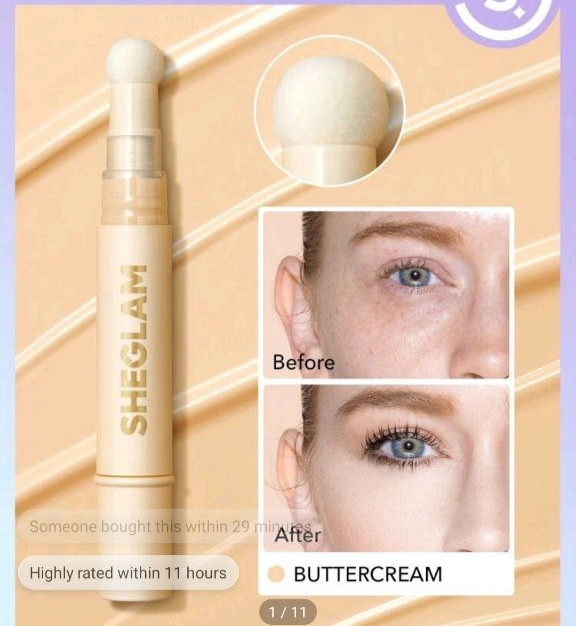 کانسیلر سر اسفنجی شیگلم (اصل) مدل COMPLEXION BOOST CONCEALER SHEGLAM