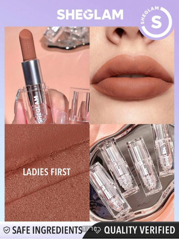 رژ لب جامد مات شیگلم (اصل) مدل کریستال SHEGLAM Cosmic Crystal Matte Lipstick