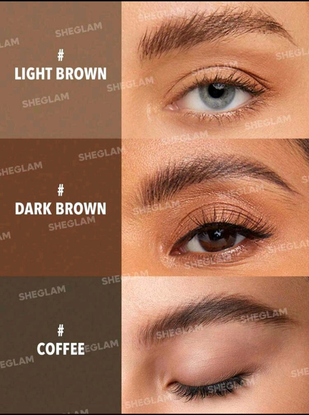 مداد ابرو دوطرفه ظریف شیگلم (اصل) مدل Sheglam feathery angled brow Pencil Dark Brown