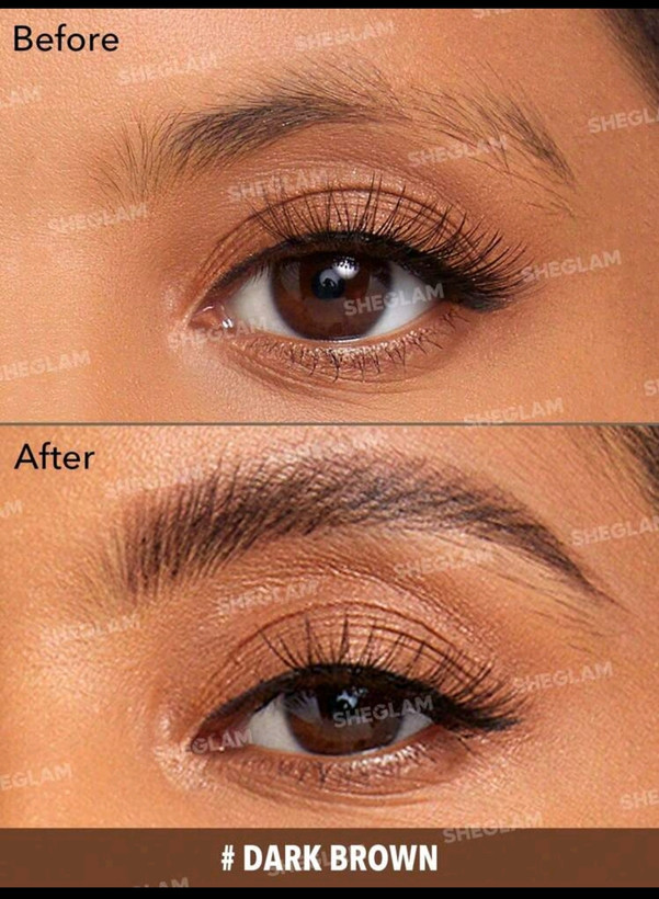 مداد ابرو دوطرفه ظریف شیگلم (اصل) مدل Sheglam feathery angled brow Pencil Dark Brown