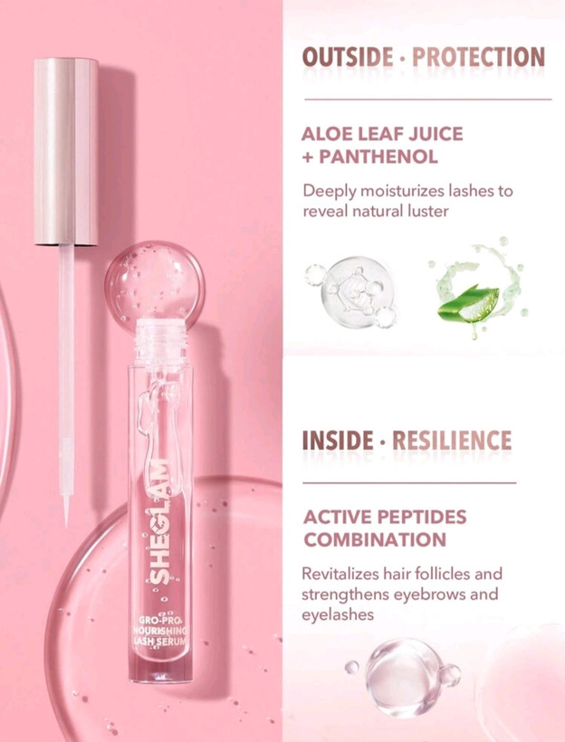 سرم تغذیه و تقویت کننده مژه و ابرو مدل گرو پرو شیگلم (اصل) مدل Sheglam Gro-Pro Nourishing Lash Serum