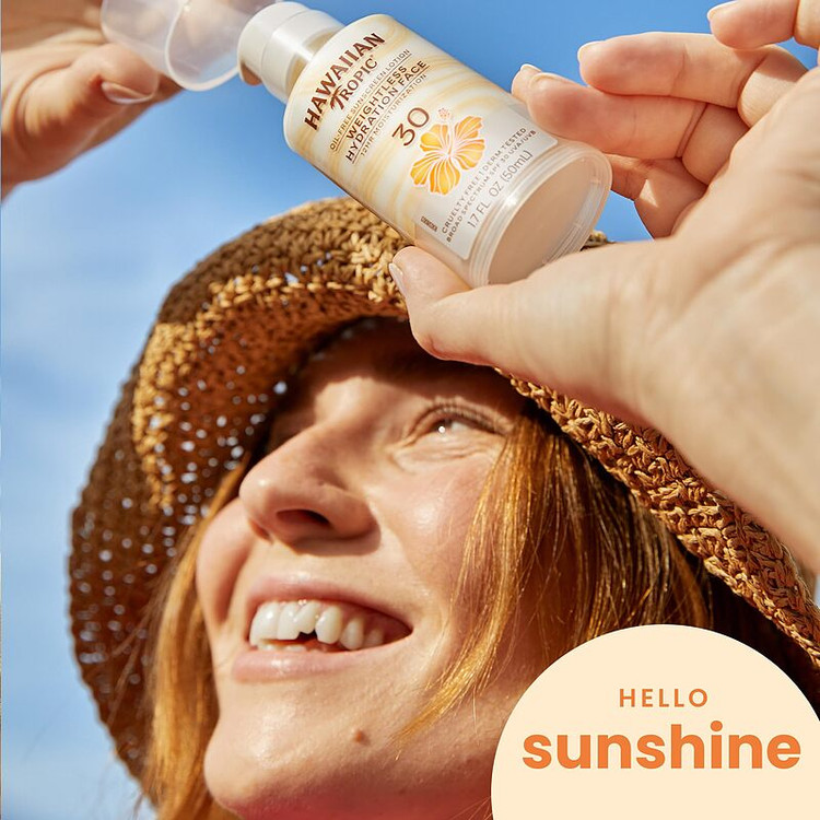 ضد آفتاب محافظ صورت هاوایی (اصل) Hawaiian Tropic Hydrating Face SPF 30 (50ml)