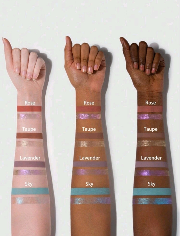 سایه چشم مایع دوطرفه شیگلم رنگ رز SHEGLAM Silk & Sparkle liquid eyeshadow