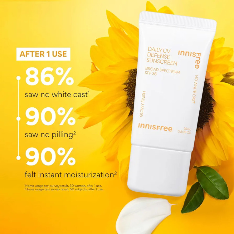 کرم ضد آفتاب روزانه یو وی دیفنس اینیسفری (اصل) حجم 10 میلInnisfree Daily UV Defense Sunscreen Broad Spectrum SPF 36 10ml