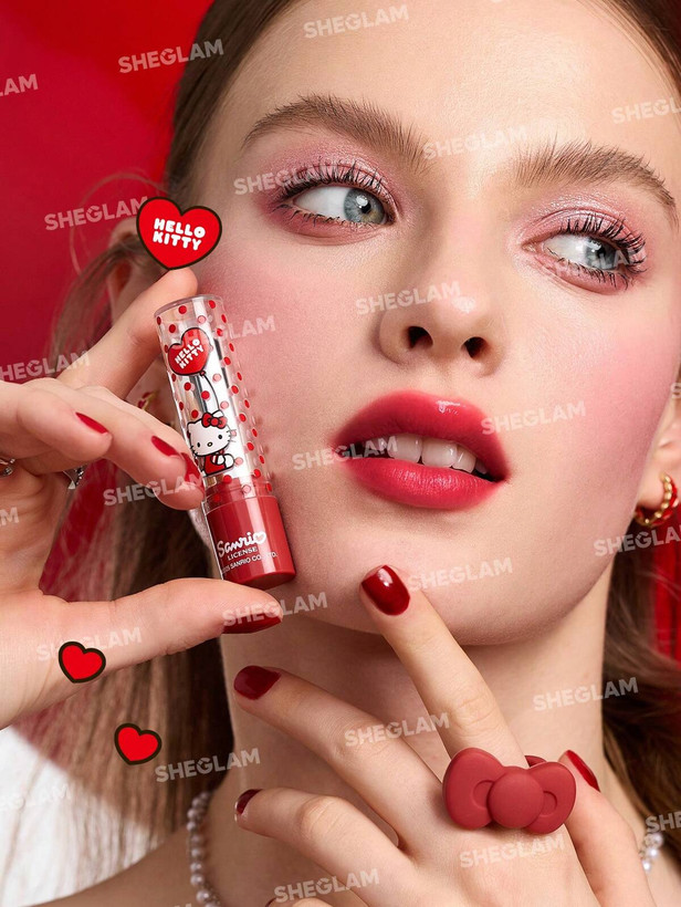 رژلب آبرسان شیگلم کالکشن هلو کیتی رنگ لاو لتر Hello Kitty x SHEGLAM Be My Baby Hydrating Lipstick love letter