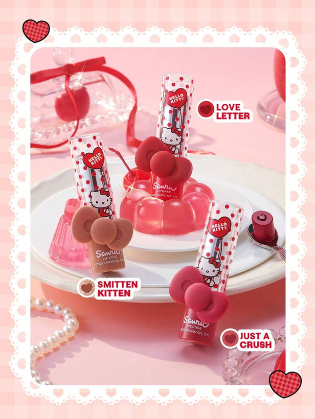 رژلب آبرسان شیگلم کالکشن هلو کیتی رنگ لاو لتر Hello Kitty x SHEGLAM Be My Baby Hydrating Lipstick love letter