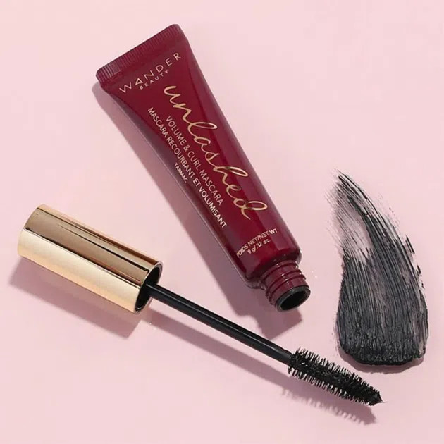 ریمل حجم دهنده و فرکننده و بلند کننده واندر بیوتی مدل unlashed فولسایز ۹گرمی مدل Wander beauty Unlashed Volume & Curl Mascara 9g