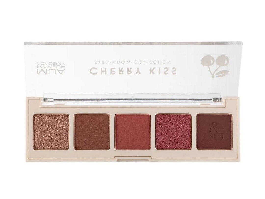 پلت سایه ۵ رنگ میکاپ اکادمی رنگ cherry kiss اصل انگلستان
