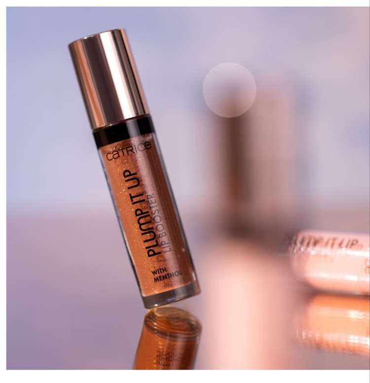 لیپ گلاس حجم دهنده و تقویت کننده منتال کاتریس 3.5میل (اصل) catrice plump it up lip booster with menthol 3.5ml