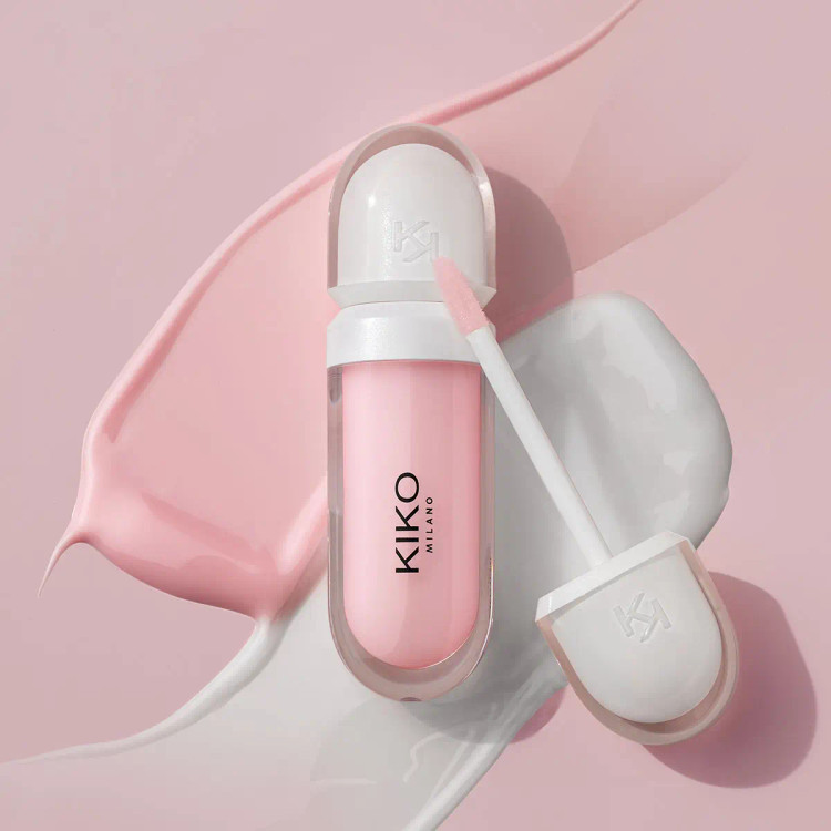 ست ۳عددی glossy lip set کیکو (فروش تکی و ست) شامل دو عدد لیپ گلاس شاینی 3d hydra و یک کرم لب حجم دهنده کیکو میلانو سایز بزرگ اصل