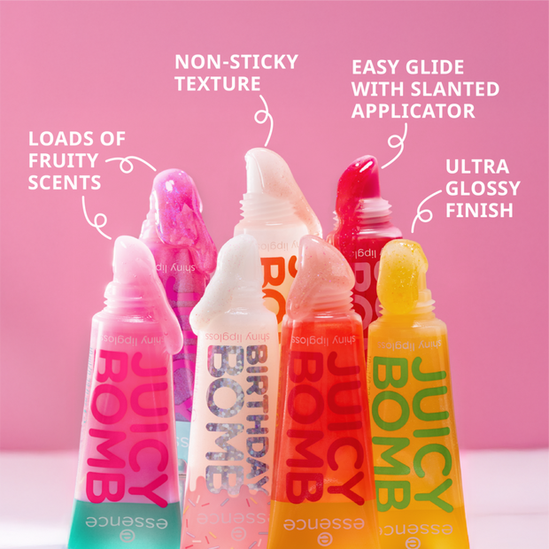 لیپ گلاس اسنس (اصل) مدل جویسی بامب juicy bomb Essence juicy bomb lipgloss